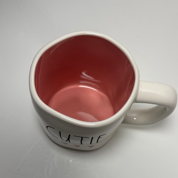 Rae Dunn Cream and Red 'Cutie' Mug - Picture 2 of 7
